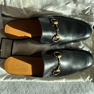 Gucci Black Leather Loafers